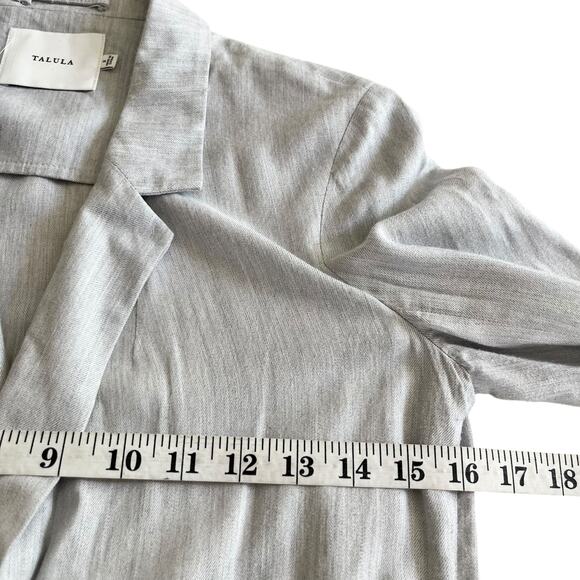 Talula Aritzia Gray Business Casual Academia Blazer Jacket Women’s Size 2 - Picture 6 of 9